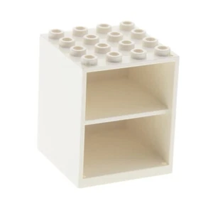 1x Lego Homemaker Cabinet 4x4x4 White Door Holder Furniture Dollhouse 837 - Picture 1 of 1