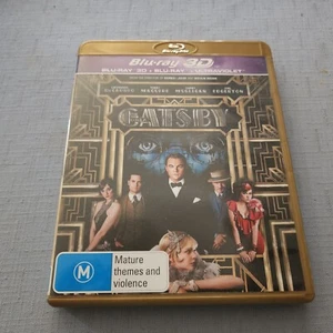 The Great Gatsby 3D + 2D (Blu-ray 2013) Region B Leonardo Di Caprio Free Postage - Picture 1 of 5