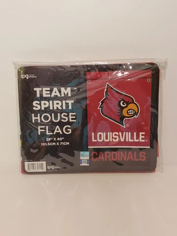 Louisville Cardinals Team Spirit House Flag or Sports Banner 28x40 Cover
