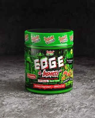 PSYCHOPHARMA Psycho Pharma EDGE OF INSANITY 25 Serving Pre-Workout Powder Extra Kick FRESH