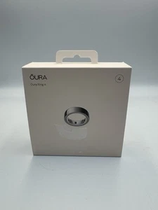 New - Genuine OURA Ring Gen 4 - SILVER - Size 4 Brand New Sealed In Box - Picture 1 of 7