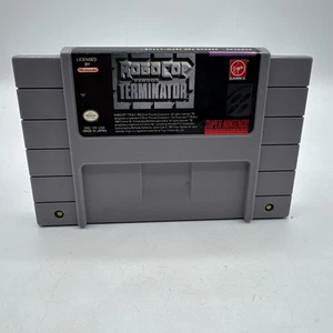 Robocop vs Terminator (Super Nintendo, 1993) SNES Authentic Cartridge, Tested! - Picture 1 of 9