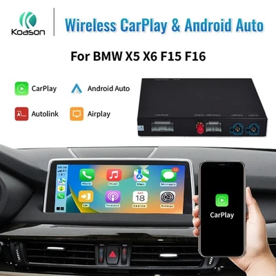 Kabelloses Carplay Android Auto Mirror Nachrüstsatz Für BMW X5 F15 X6 F16 NBT - Bild 1 von 4