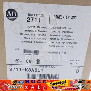 AB 2711-K3A5L1 2711K3A5L1 Rev A FRN 4.41 Panelview 300 NEW AB US Free Tax - Picture 1 of 5