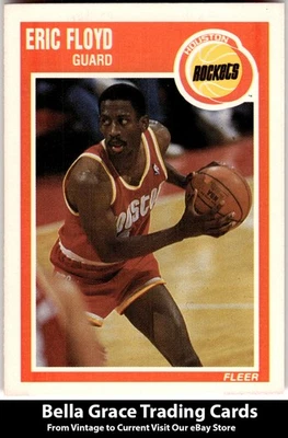 1989-90 Fleer Eric Floyd #59 Houston Rockets NBA Basketball - Image 1 of 2
