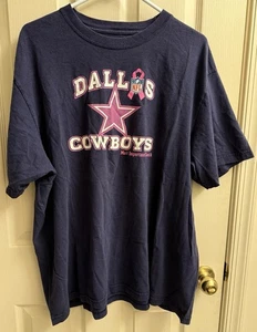 Dallas Cowboys Shirt Herren 2XL Blau Kurzarm Breast Cancer Awareness NFL - Bild 1 von 4