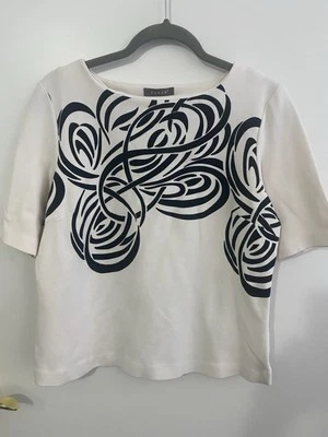 Kenar Chic White Cotton Blend Kimono Sleeve Top 14 - Image 1 of 3