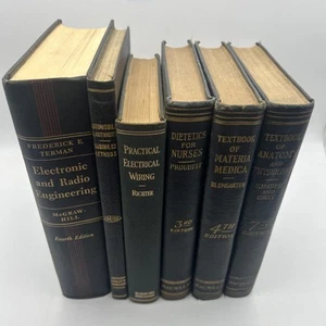 Vintage Electrical Mechanical Engineering Science Medical Text Book Lot 1923-55 - Picture 1 of 24