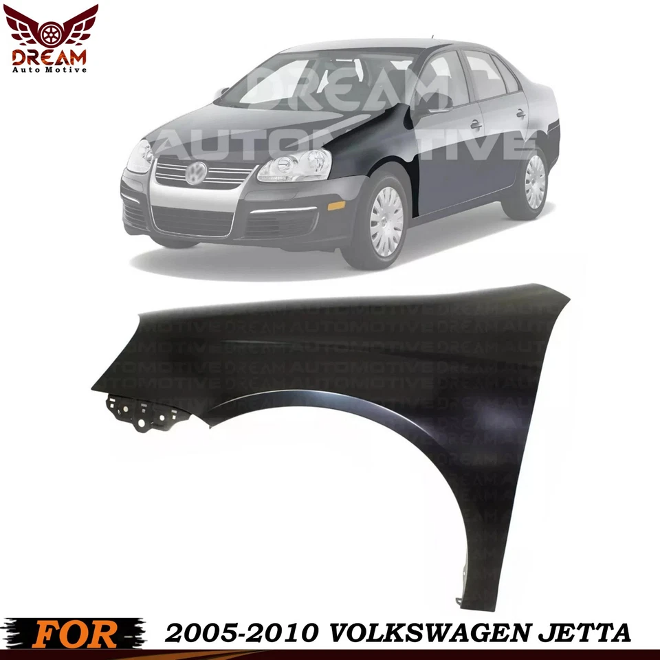 Fender For 2005-2010 Volkswagen Jetta Front Driver Primed Steel - Imagem 1 de 4