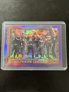 2025 Topps Series 1 - Team Card Baltimore Orioles #170 Purple Holo Foil /250 - Picture 1 of 3