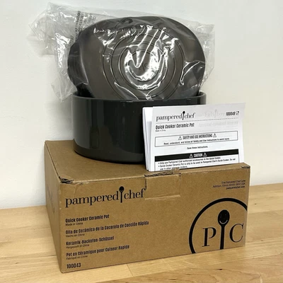 Керамический горшок Pamped Chef Quick Cooker 100043 эластичная крышка БЕЗ ПОДСТАВКИ - Изображение 1 из 4