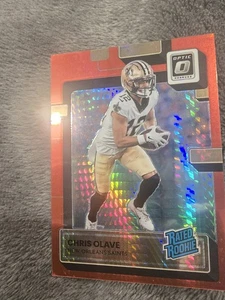 2022 Panini Donruss Optic - Rated Rookie Chris Olave #209 Red Hyper Prizm (RC) - Picture 1 of 2