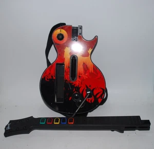 Nintendo Wii Guitar Hero Gibson Les Paul Controller RARE Phoenix Faceplate Flaw - Picture 1 of 6
