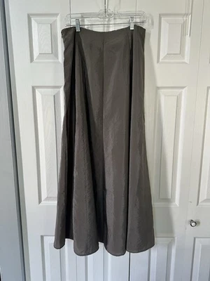 VTG RALPH LAUREN Brown Sequin Trim Long A-line Crushed Evening Party Skirt Sz 8 - Image 1 of 4