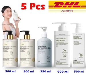Cokki Exfoliating Gel + Body Lotion + Shampoo & Hair Conditioner - Picture 1 of 12