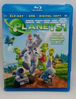 Planet 51-  Blu-ray DVD Combo Two Discs PRE-OWNED VERY GOOD  - Image 1 of 2