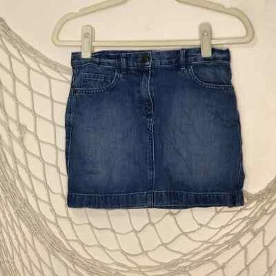 CREWCUTS Girl's Denim Mini Skirt Adjustable Waist 12 - Image 1 of 4