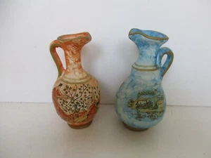 ANFORA GRECA MARMORIZZATA 1 ANSA MAPPA SICILIA ANNI '90  - Picture 1 of 3