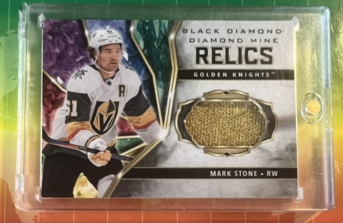 Game Worn Jersey ALL GOLD Mark Stone Diamond Mine Relics Golden Knights Cover