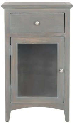 Mesa de extremidade de uma gaveta Safavieh Ziva com vidro, preço reduzido - 2172700099 AMH6630A - Imagem 1 de 4