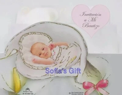 24 Invitaciones De Bautizo Español Bautizo Bautizo Invitaciones Fiesta Foto 1 de 4