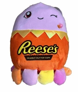 2023 Valentine's  SQUISHMALLOWS Jeanne The Octopus 12” REESE'S PB CUP Soft NWT - Picture 1 of 3