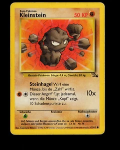 Pokemon Kleinstein Geodude 47/62 Non Holo German Fossil - Picture 1 of 2