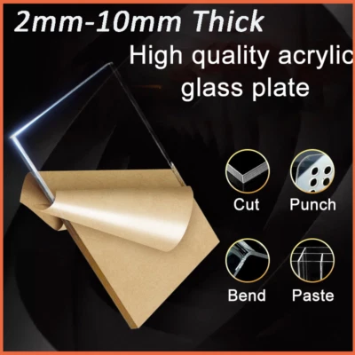 Plastic Panels Sheet 2mm-10mm Clear Panel Laser Plastic Extrude Cut To Any Size - Image 1 of 4