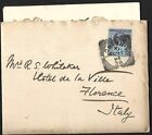 GB UK QV 1894 COVER LONDON TO ROBERT WHITAKER IN FLORENCE ITALY, LETTER INCLUDED