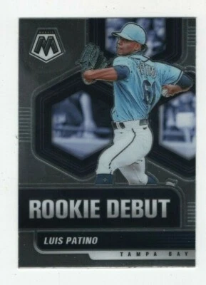 2021 PANINI MOSAIC ROOKIE DEBUT - LUIS PATINO TAMPA BAY RAYS #RD11 - Image 1 of 3