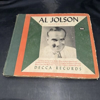AL JOLSON SOUVENIR ALBUM  4 DISC SET DECCA 575   VERY NICE!! - Image 1 of 4