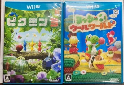 Yoshi's Woolly World & Pikmin 3 set Nintendo WiiU Japanese ver Tested - Image 1 of 4