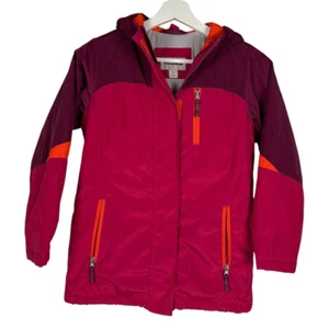 Lands' End Girls Pink Parka size Small 7-8 - Picture 1 of 10