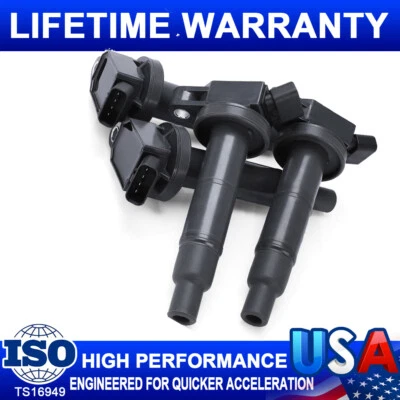 4 件装 Ignition Bobinas 适用于 2002 2003 2004 2005 2006 2007 丰田凯美瑞 RAV4 UF333 — 第 1/4 张图片