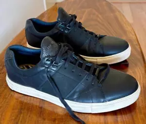 Ted Baker QUANAB Navy Leather Sneakers Size 12 - Picture 1 of 8