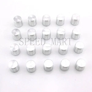 20 piezas interruptor giratorio de perno de aluminio potenciómetro orificio de control de volumen 6 mm plateado - Imagen 1 de 5