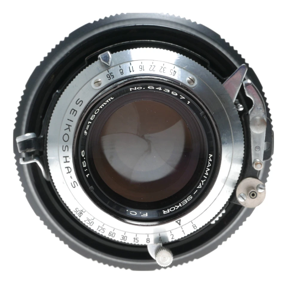 Prensa universal Mamiya-Sekor F.C 1:5,6 f=150 mm 5,6/150 mm f/5,6 Foto 1 de 4