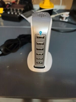 ADURO PW-HUB6P08 USB CHARGING STATION, 6 PORT: 5VDC / 8A - Image 1 of 4