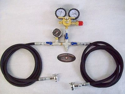 Dual 8' Hose Nitrogen Regulator Shock Fill Kit 400 TOOL STRUT FOX ORI KING SAW - Image 1 of 4