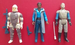 Star Wars vintage Dengar, Lando Calrissian, General Nadine with accessories.