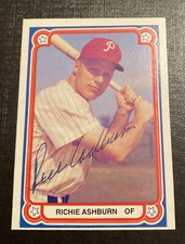 Richie Ashburn Signed Autographed 1979 TCMA Card Phillies Whiz Kids 1950 HOF