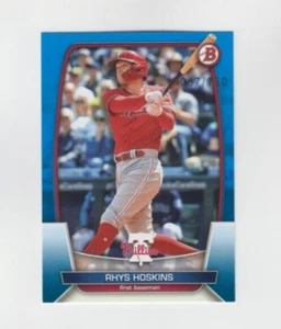 Rhys Hoskins 2023 BOWMAN PAPER STOCK BLUE PARALLEL /150 PHILADELPHIA PHILLIES - Bild 1 von 1