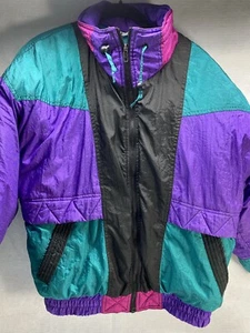 Abrigo Chaqueta Vintage 80’s 90’s Retro Misty Valley Color Block Talla Pequeña - Imagen 1 de 12