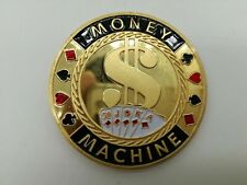 MONEY MACHINE Big Dollar Golden Casino Poker Chip Coin Card Guard Protector