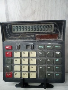 CITIZEN CALCULATOR DUAL POWER SOLAR - VINTAGE WORKING RARE RETRO - Picture 1 of 3
