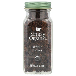 Simply Organic Whole Cloves 2 05 oz 58 g Kosher, Organic - Picture 1 of 2