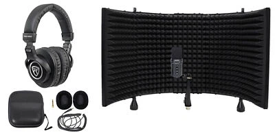 SAMSON G-Track Pro Studio USB Podcast Microphone+Interface+Headphones+Shield - Image 1 of 4