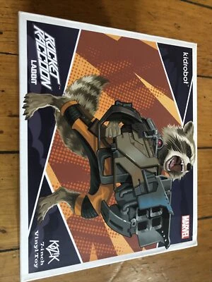 "Figura de vinilo Kidrobot Frank Kozik Marvel Rocket Raccoon Labbit 7"" NUEVA, en muy buen estado/buen estado caja" Foto 1 de 4