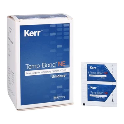 Kerr TempBond NE Unidose Paquetes No Eugenol Cemento Temporal 50/PK 2,4 gm 31973 Foto 1 de 2