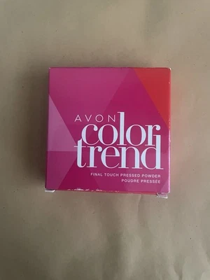 AVON COLOR TREND MEDIUM BEIGE PRESSED POWDER, Discontinued/VHTF Free P&P - Image 1 of 3